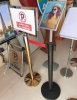 dubai sign display stand crowed control Q stands  Barrier and Queue Up Control System. Queue Up Stand - Crowd control barriers aka Q Stand are sold as portable folding free standing raffle box suggection box feedbak box acrylic products